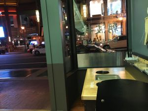 Window view at Chop't in Washington