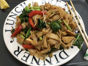 My favourite pad Kew mao-spicy and delicious  at Blossoming Lotus in Haymarket