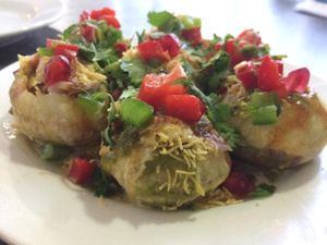 Masala puri - indian street food . amaizing  at Namaste Village Norwich in Norwich