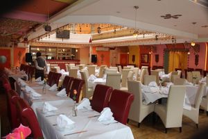 from inside - getting ready for opening night  at Namaste Village Norwich in Norwich