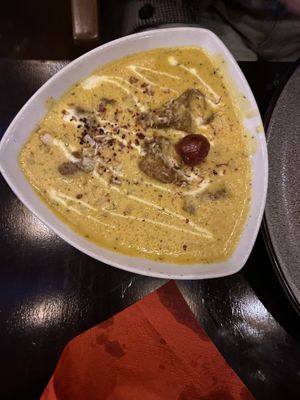 Vegan lamb dish - very mild and creamy   at Namaste Village Norwich in Norwich