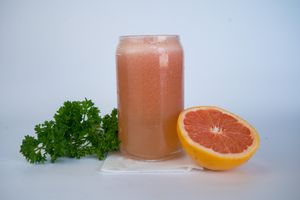 Venus Juice made from apple, watermelon, grapefruit, and parsley at Glowing Plant Based Eatery in Los Angeles