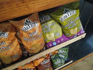 chips at Glowing Plant Based Eatery in Los Angeles