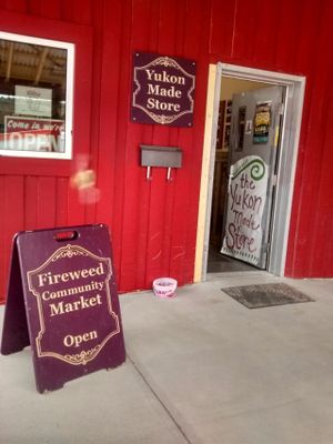 Market store by Farmer Roberts  at Fireweed Community Market  in Whitehorse