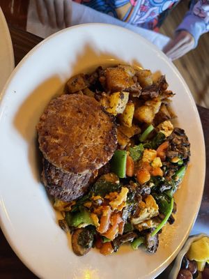 Breakfast scramble tofu  at Iron Gate Cafe in Albany