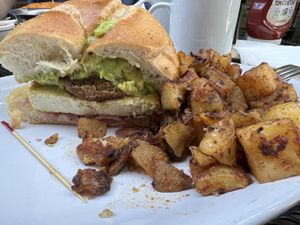 Side view to show the STACK  at Iron Gate Cafe in Albany