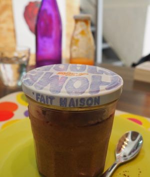 Mousse au chocolat Liègois at Paprika Restaurant in Corsica