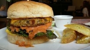 huggers burger at Huggers - 허거스 in Seoul