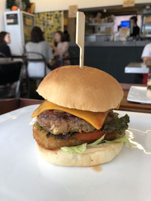 Jalapeño burger at Huggers - 허거스 in Seoul