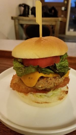 The jalapeño cheese burger. So good! at Huggers - 허거스 in Seoul