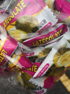 Durian candy (Taiwan) I bought from the store.  at Veg Green in Seoul