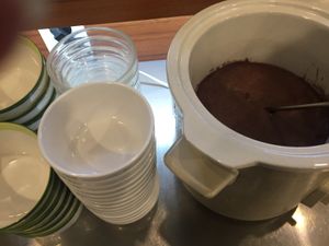 Red bean soup.  at Veg Green in Seoul