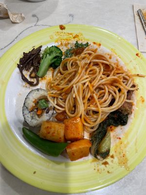 simple but tasty at Veg Green in Seoul