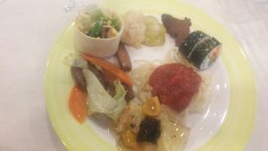 a plate of food at Veg Green in Seoul