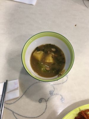 They have some stews as well at the buffet at Veg Green in Seoul