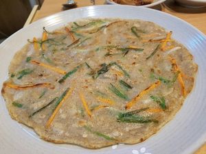Buckwheat Pancake, completely vegan at MeMilGongBang - Gangnam - 메밀공방 강남역점 in Seoul