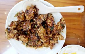 Kkanpungi-style mushrooms at Gawon - 가원 in Seoul