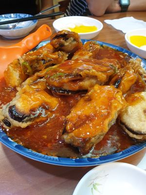 eggplant stuffed with tofu at Gawon - 가원 in Seoul