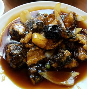 sweet and sour mushrooms 버섯탕수 at Gawon - 가원 in Seoul