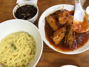 가지칠리, 삼선짜자ㅇ at Gawon - 가원 in Seoul