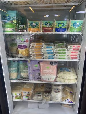 Vegan cheeses on full display!  at Mr. Tofu - Hipodromo Condesa in Mexico City
