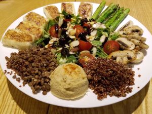 The best salad in the world, Super Happy Salad :) at Yammy Green in Busan