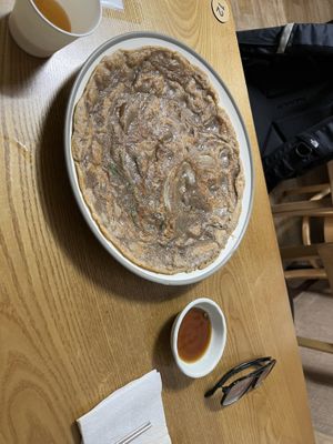 Pancake  at DunNae MakGukSu in Busan