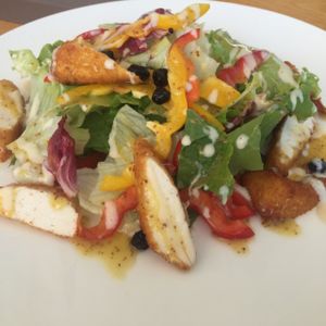 vege chicken salad  at Vegenarang in Busan