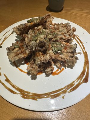 Oyster mushrooms #Veganuary at Vegenarang in Busan