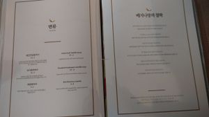 menu 5 at Vegenarang in Busan