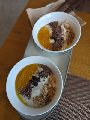 Dessert at Vegenarang in Busan