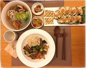 wonderful dinner at Vegenarang in Busan