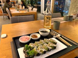 Avocado Roll at Vegenarang in Busan