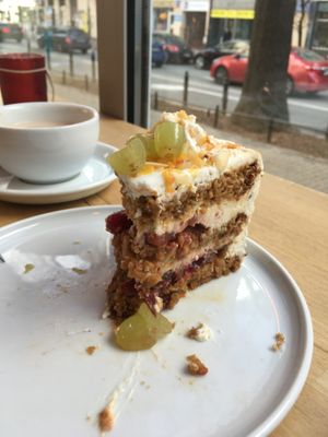 Carrot cake at Slodki Bez in Warsaw