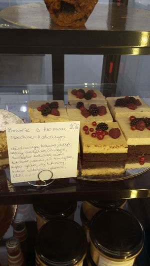 brownie at Slodki Bez in Warsaw