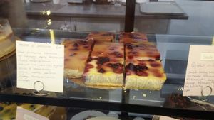 fruit pie at Slodki Bez in Warsaw