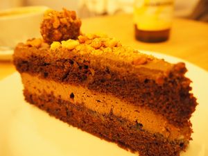 Hazelnut chocolate cake  at Slodki Bez in Warsaw