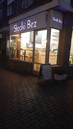 From outside at Slodki Bez in Warsaw
