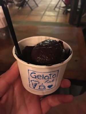 Chocolate sorbet, 100% vegan!! at Gelato Lab in Siem Reap