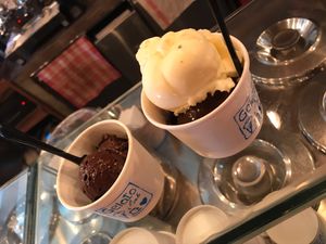 Dark chocolate and mandarin sorbet - vegan  at Gelato Lab in Siem Reap