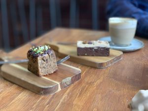 Vegan Fruit Cake and Hemp Seed Brownie  at Onyx by Chrissy's Organics in Traralgon