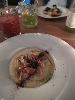 Salsify soup at Meatless District - Da Costabuurt in Amsterdam