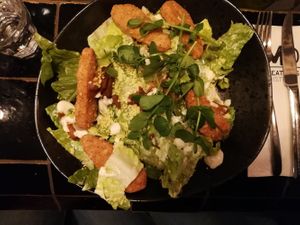 ceasar salad - tasty but not like the "real" thing at Meatless District - Da Costabuurt in Amsterdam
