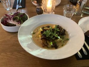 Chowder (with optional side salad) at Meatless District - Da Costabuurt in Amsterdam