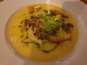 Chowder with mushrooms and tofu (really loved this one!) at Meatless District - Da Costabuurt in Amsterdam