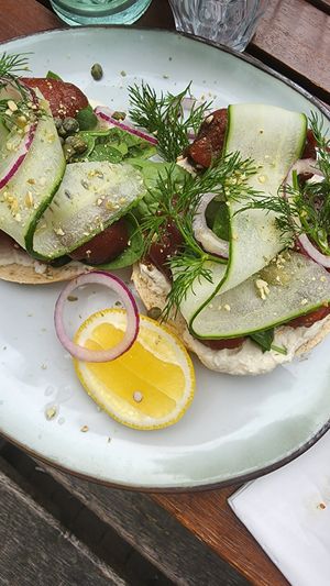 No salmon at Meatless District - Da Costabuurt in Amsterdam