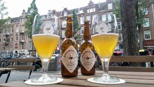 Local beers from brewery 't IJ at Meatless District - Da Costabuurt in Amsterdam