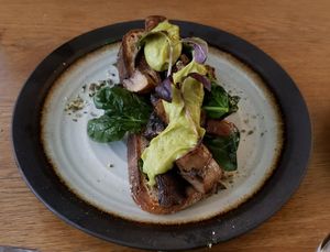 Mushroom on toast at Meatless District - Da Costabuurt in Amsterdam