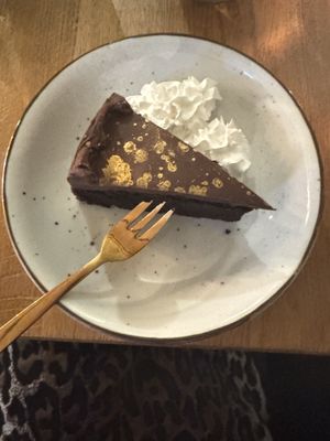 homemade Belgian chocolate cake   at Meatless District - Da Costabuurt in Amsterdam