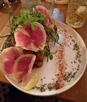 battered broccoli at Meatless District - Da Costabuurt in Amsterdam